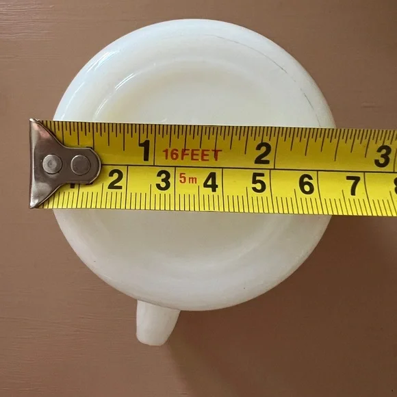 Vintage Fire King Oven Ware Pink Fleurette Creamer - Picture 12 of 12